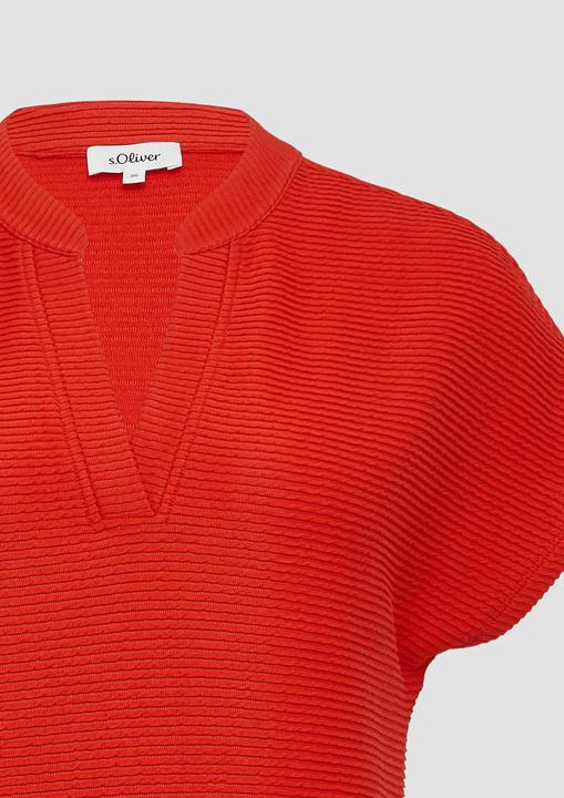 Actual product image S.Oliver T-Shirt Weiches T-Shirt im Relaxed Fit mit Struktur (32)