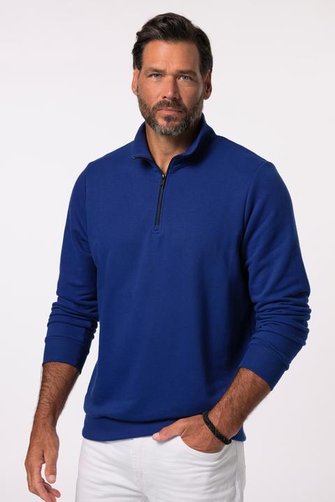 Image du produit JP1880 JP 1880 Herren grosse Grössen Troyer, Sweat, Stehkragen mit Zipper dunkles saphir 4XL 828743740-4XL (4XL)
