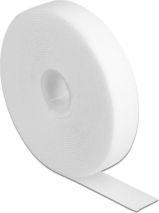 Actual product image Delock Velcro tape on roll L 5 m x W 20 mm white (20 mm)