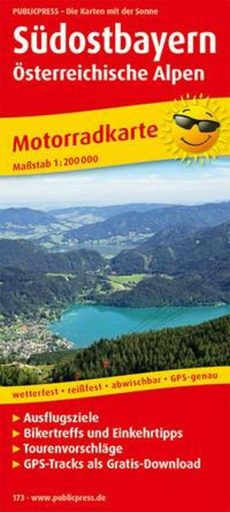 Immagine prodotto PublicPress Mappa moto Sud-Est Baviera - Alpi austriache