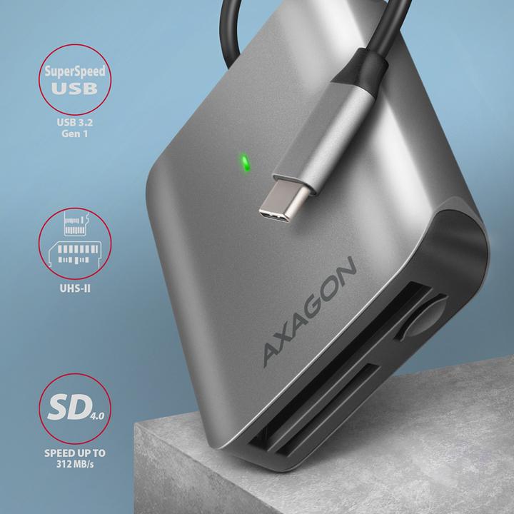 Actual product image Axagon CRE-S3C (USB-C)