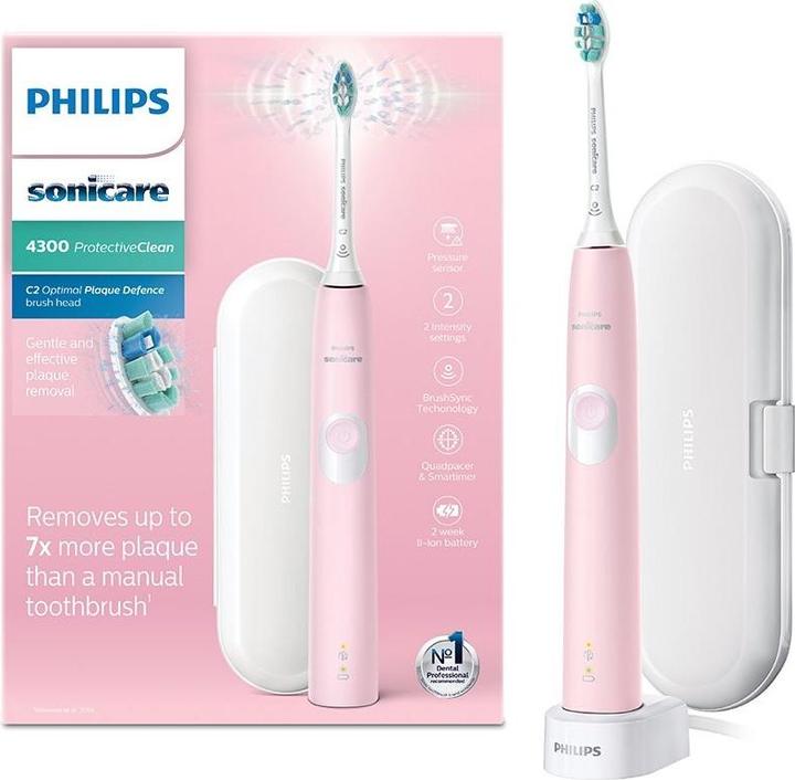 Immagine prodotto Philips Sonicare ProtectiveClean Model 4300 Electric Toothbrush Pastel Pink EU Plug