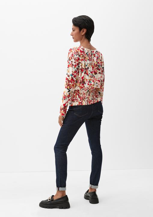 Immagine prodotto s.Oliver Bluse Musterbluse mit Smok-Detail (46)