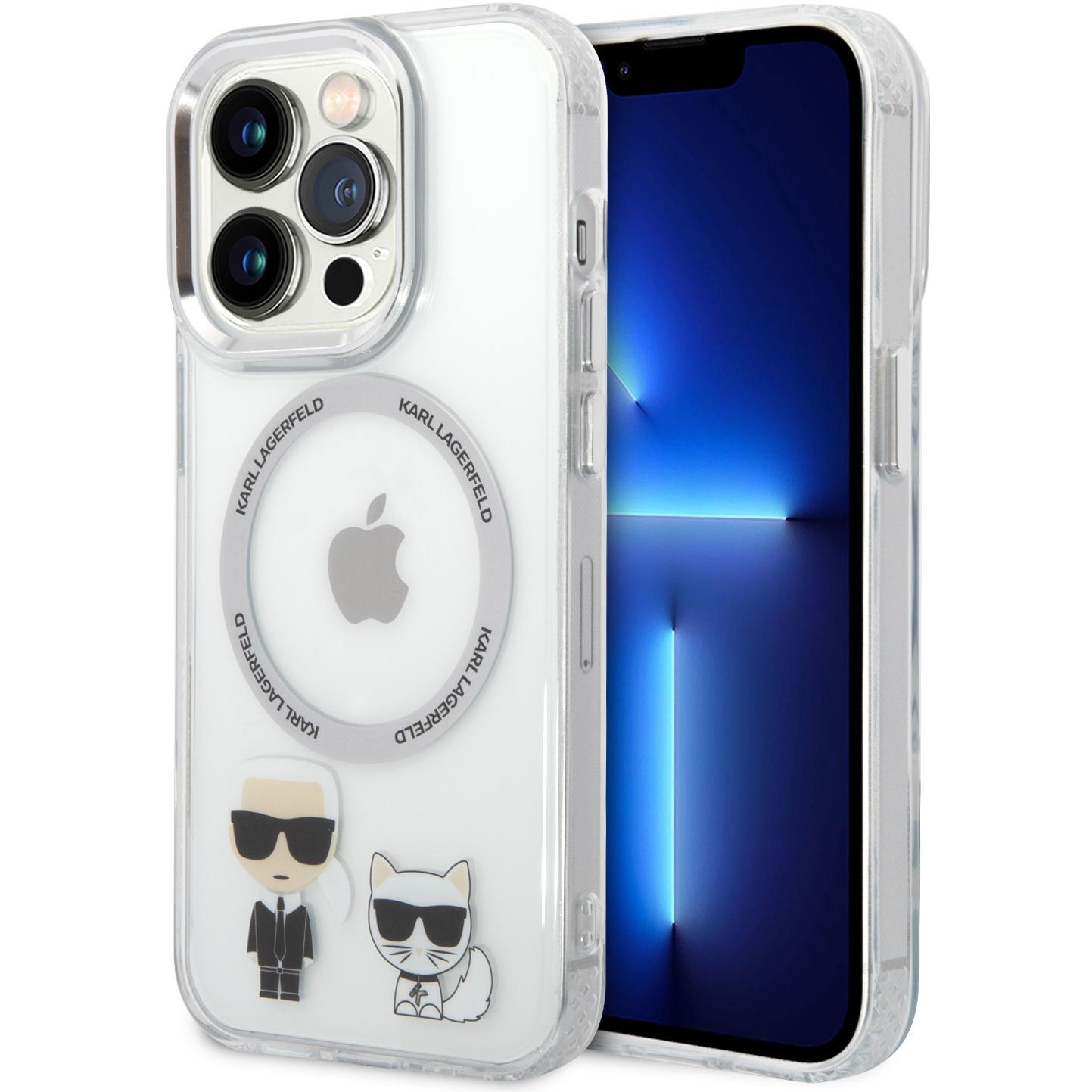 Karl Lagerfeld KLHMP14LHNKCIT iPhone 14 Pro 6,1" hardcase transparent Iconic Karl&Choupette Magsafe (Apple iPhone 14 Pro...
