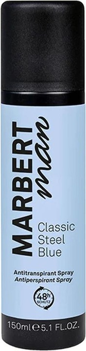 Actual product image Marbert Man Classic Steel Blue Antitranspirant Spray 150ml (Spray, 150 ml)