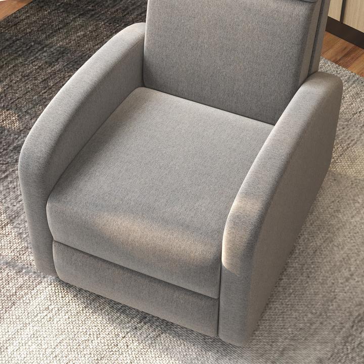 Immagine prodotto Homcom Relaxsessel mit Liegefunktion Polyester, Schaumstoff Grau