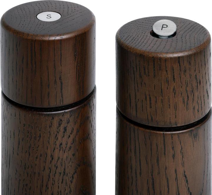 Actual product image Crush Grind Gewürzmühle Bergen Eiche 12 cm, Dunkelbraun (Various spices)