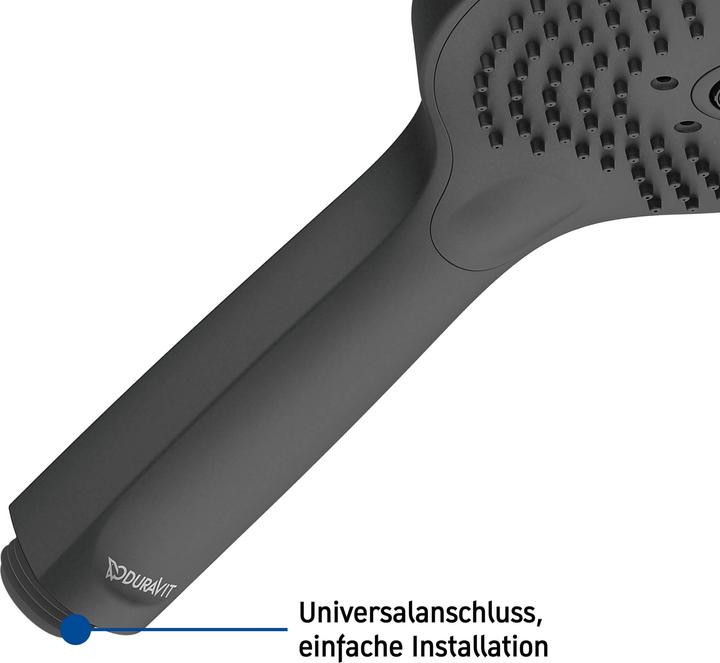Actual product image Duravit hand shower 3jet Click! 120 MinusFlow, UV065201 (3 Beam types, 9.50 l/min)
