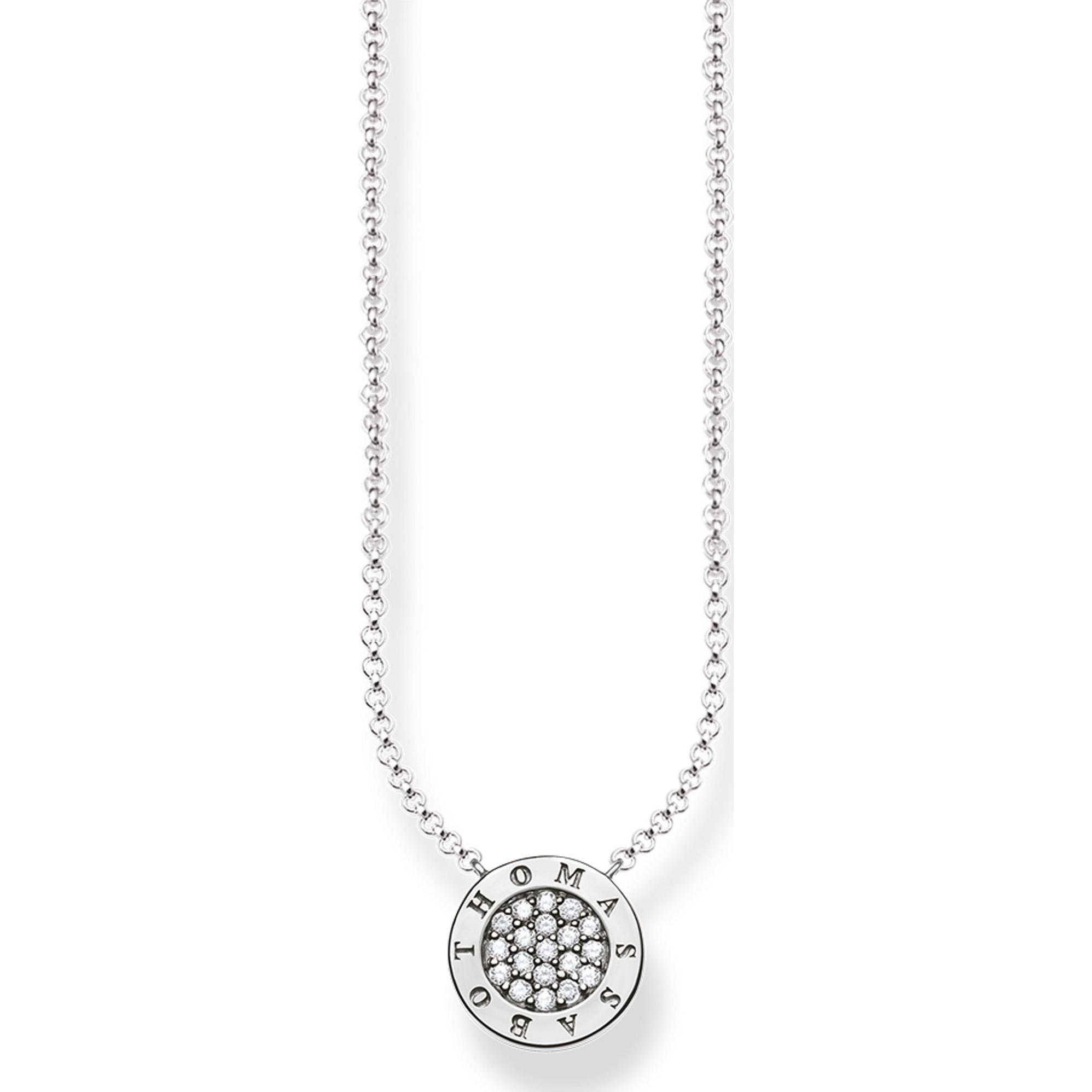 Thomas Sabo: Collana Classic Pavé - Argento (40-45 cm)