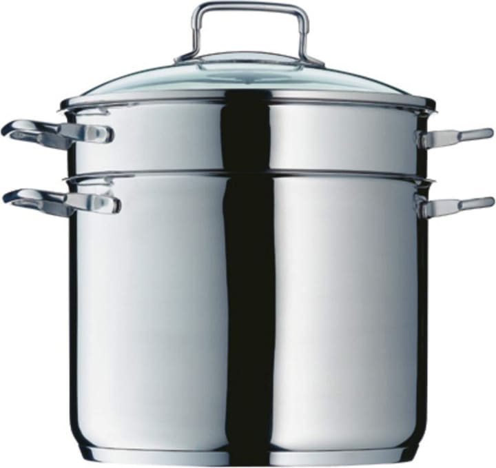 WMF Marmite à pâtes (24 cm, Casserole, Acier inoxydable)