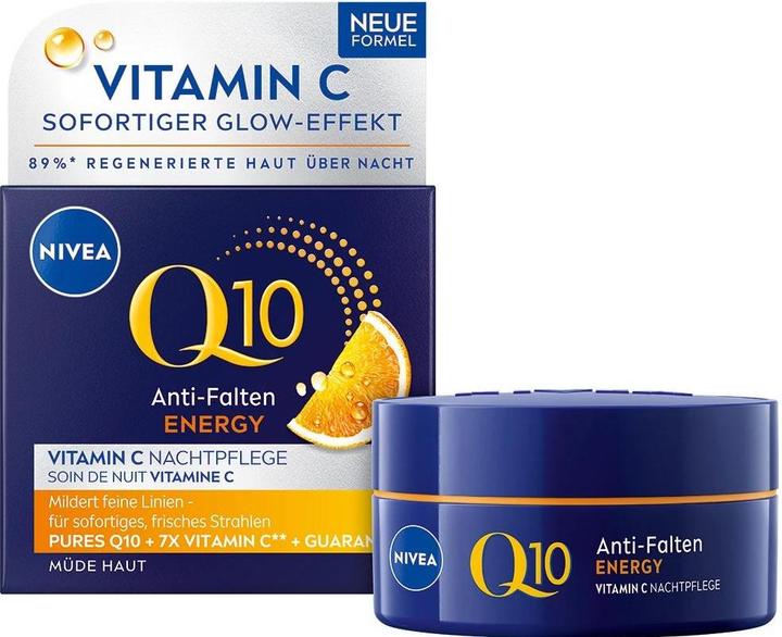 NIVEA Q10 Energy Anti-Falten Nachtpflege (50 ml, Face balm)