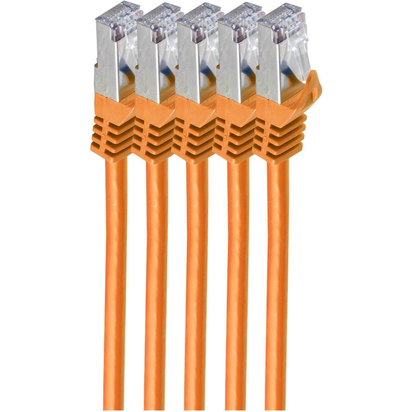 Shiverpeaks BS75515-O-SET5. Kabellänge: 5 m, Kabelstandard:Cat.7 Rohkabel, Kabelschirmung: S/FTP (S-STP), Anschl (S/FTP,...