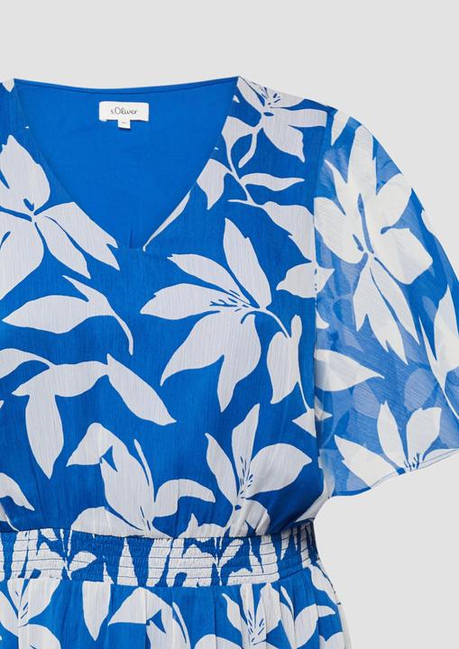 Image du produit s.Oliver Maxikleid aus Chiffon mit gesmokter Taille (52)