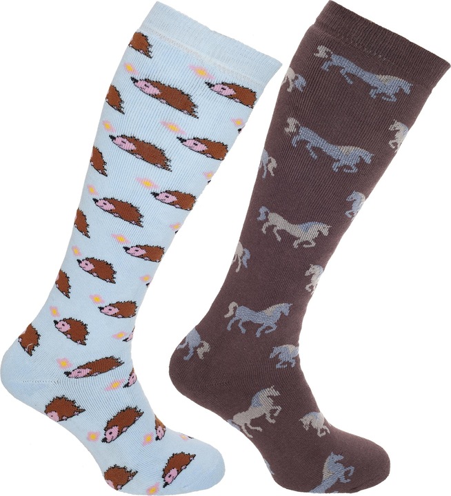 Produktbild Universal Textiles Kniestrümpfe mit niedlichen TierDesigns 2 Paar (2er Pack, 37 - 42)