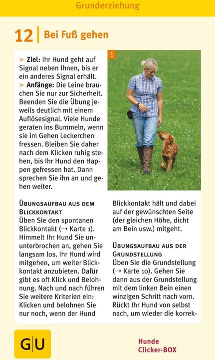 Image du produit Hunde Clicker-Box 36 Trainingskarten (Allemand, Sabine Winkler, 2016)