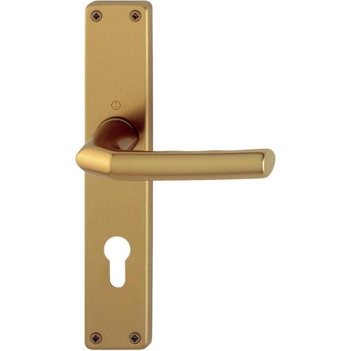 Hoppe, Türgriff + Fenstergriff, Langschildgarnitur Birmingham 1117/202SP Vierkantmass 8mm PZ-72 F4 Alu Bronze Türdicke 2...