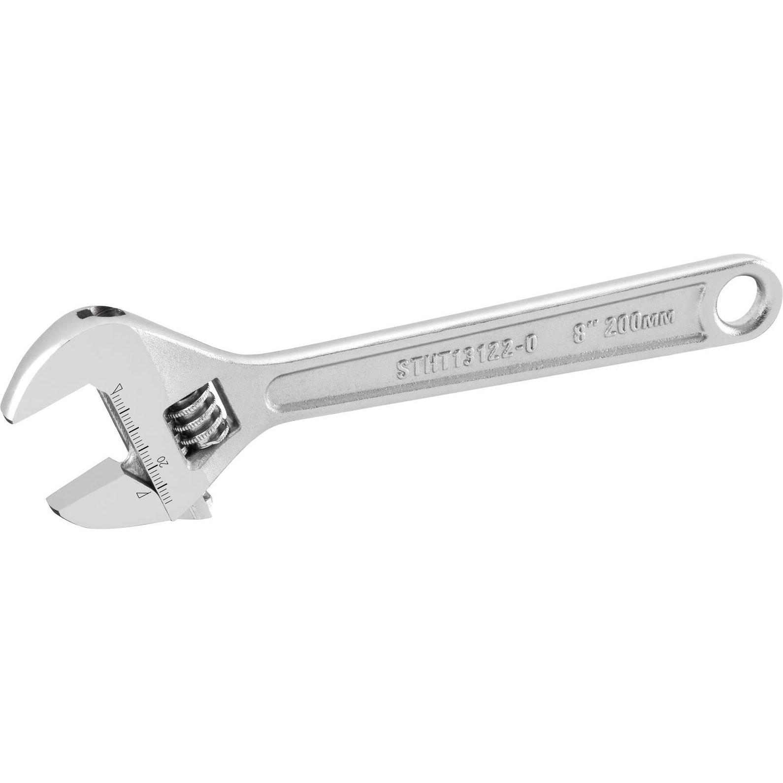 Stanley, Schraubenschlüssel, Verstellbarer Schraubenschlüssel aus Metall, 200 mm
