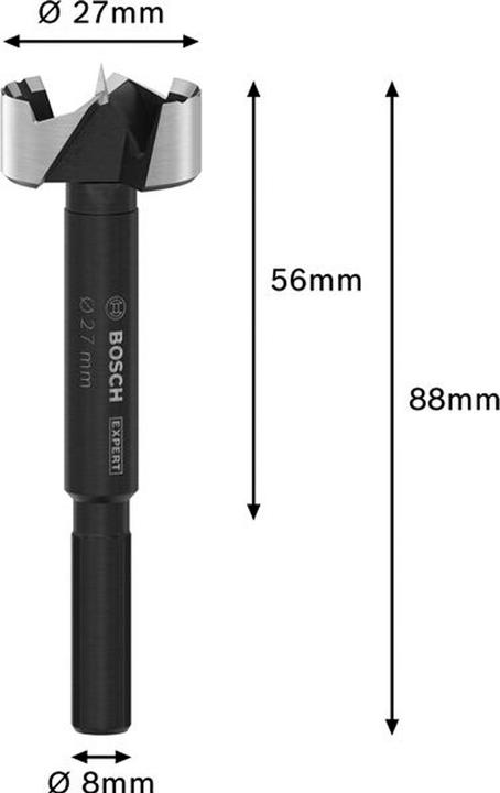 Produktbild Fortis Forstnerbohrer EXPERT Wood 27mm 27x90 m 2608901832 (27 mm)