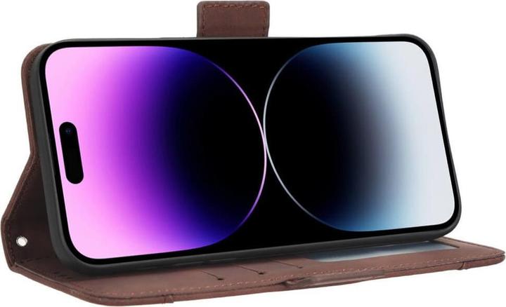 Produktbild Cover-Discount iPhone 15 Pro Max - Etui mit vielen Kartenfächer braun (Apple iPhone 15 Pro Max)