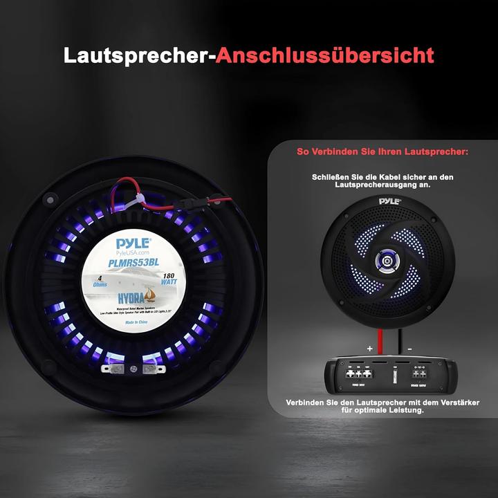 Produktbild Pyle Outdoor Lautsprecher mit LED-Lichtern