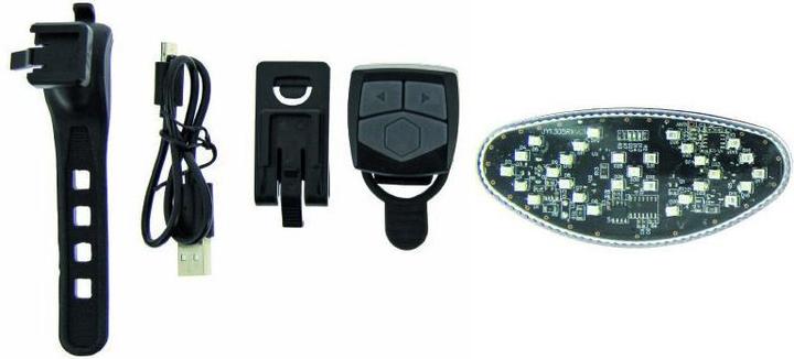 Produktbild P2R usb rear directional bike light on seat post with wireless direction indicator button