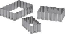 Produktbild Patisse Set Edelstahl-Rechteck-Ausstechformen 3-teilig