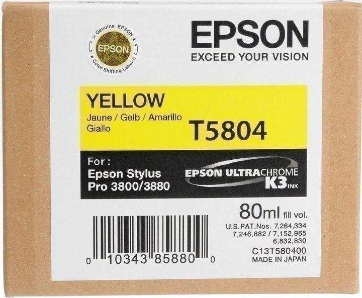 Actual product image Epson T5804 (Y)