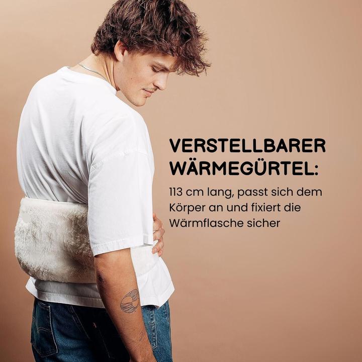 Produktbild Hermex Wärmegürtel- und Wärmflaschen-Set Handwärmer Bauchwärmer Heizflasche (0.80 l)