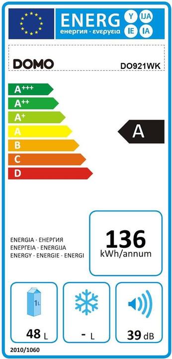 Energy Label Domo DO921WK