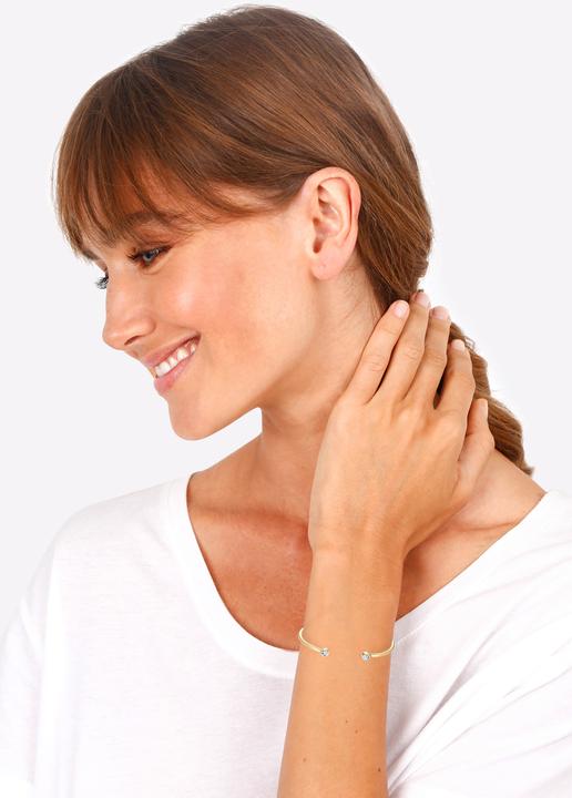 Immagine prodotto Elli Armreif mit Kristallen (17 cm, Argento)