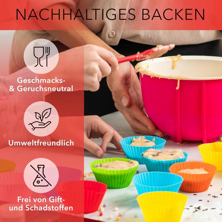 Produktbild Avanua Wiederverwendbare Silikon-Muffinförmchen