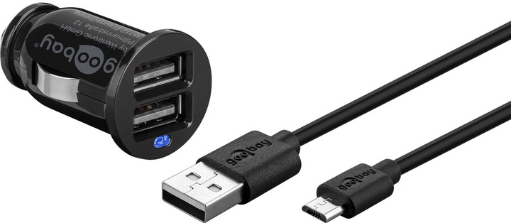 Actual product image Goobay MicroUSB AutoCharge Set