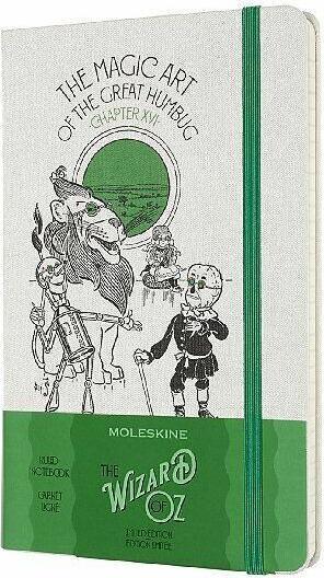 Actual product image Moleskine Notebook Wizard Oz L/A5 851281 lined,white,240 pp. HC (A5, Lined, Soft cover)