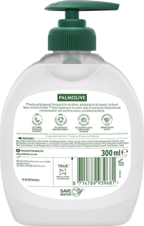 Actual product image Palmolive Naturals Milk & Almond (Liquid soap, 300 ml)