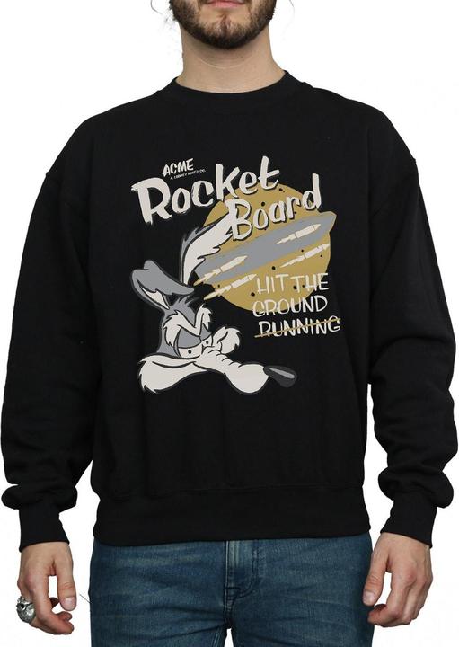 Immagine prodotto Looney Tunes Wile E Coyote Rocket Board Felpa Uomo (L)