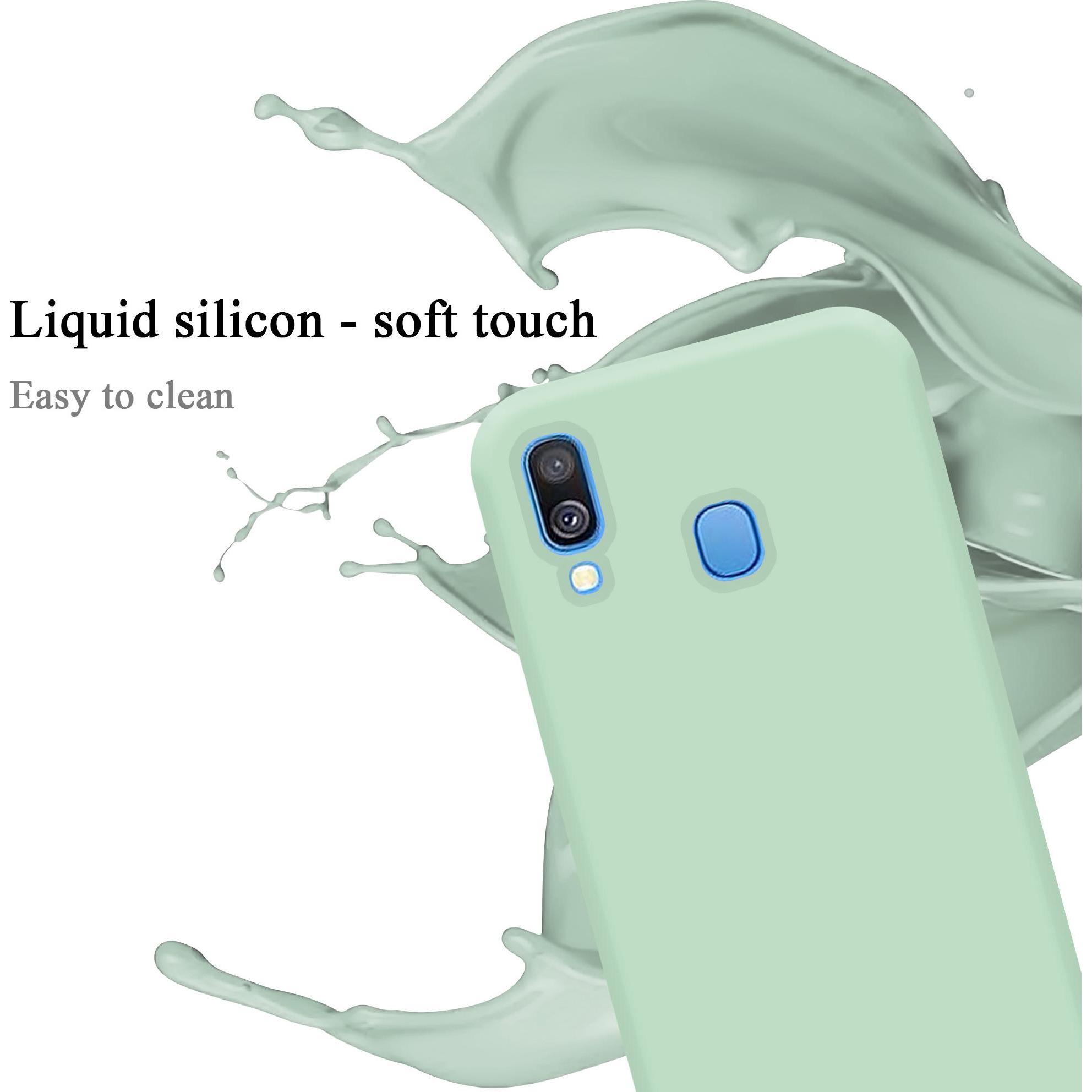 Thumbnail - Cadorabo TPU Liquid Silicone Case Cover (Samsung Galaxy A40), Smartphone Hülle, Grün