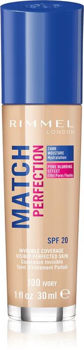Actual product image Rimmel London Match Perfection SPF20 (100 Ivory)