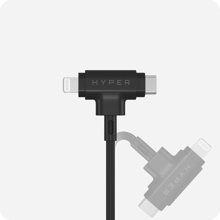Actual product image Targus HyperJuice Silicone USBC/Lightning60W BK (1.50 m, USB 2.0, 60 W)