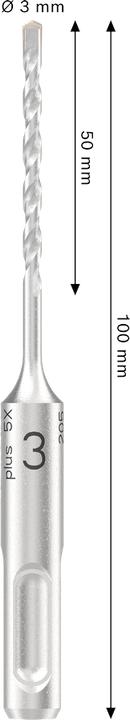 Produktbild Bosch Hausgeräte HammerbohrerPRO SDSplus-5X 3x50x100mm 2608707226
