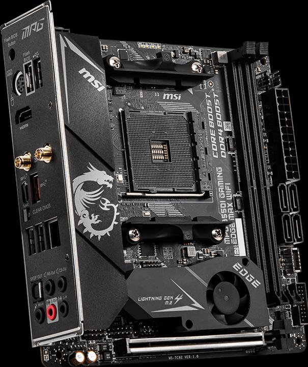 Produktbild MSI MPG B550I Gaming Edge Max Wifi (AM4, AMD B550, Mini-ITX)
