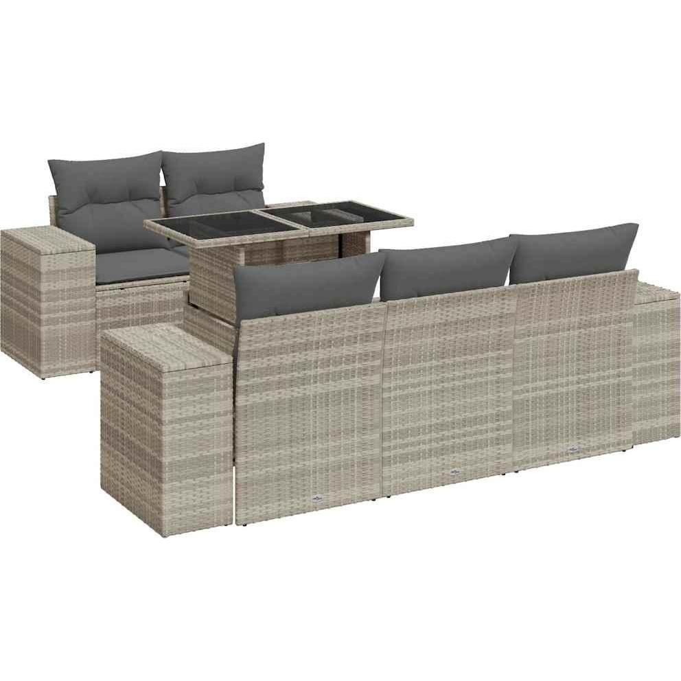 VidaXL, Gartenlounge, 10-tlg. Garten-Lounge-Set mit Kissen