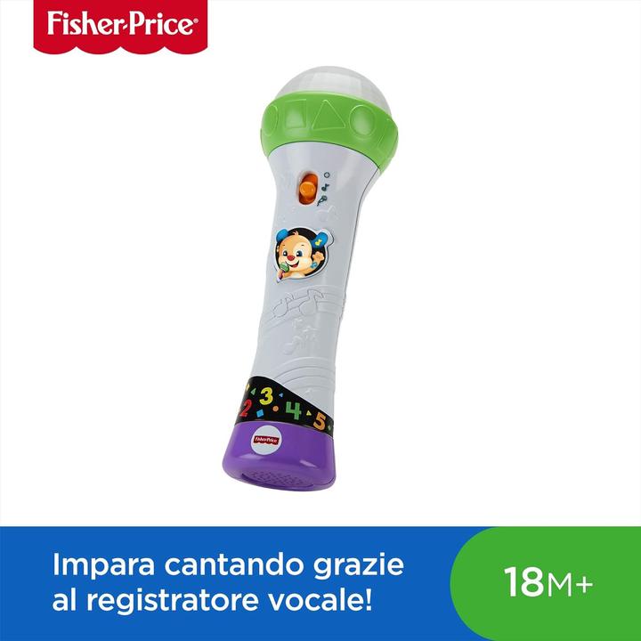 Actual product image Fisher-Price Laugh & Learn Rock & Record Microphone (Italian)