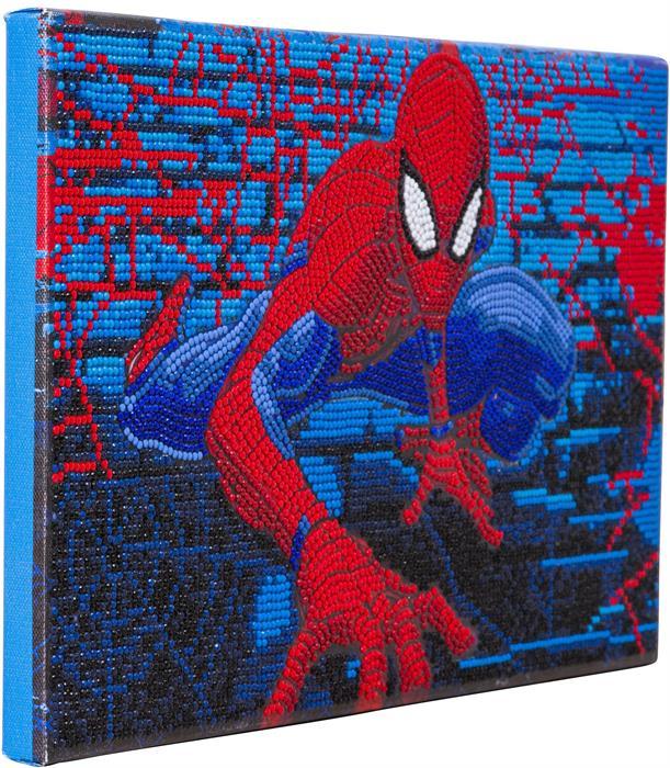 Actual product image Craft Buddy Spiderman, picture 22x40cm Crystal Art canvas