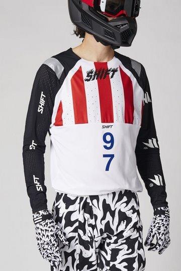 Image du produit Shift Jersey Blue Label Flame Wht/Blk (L)