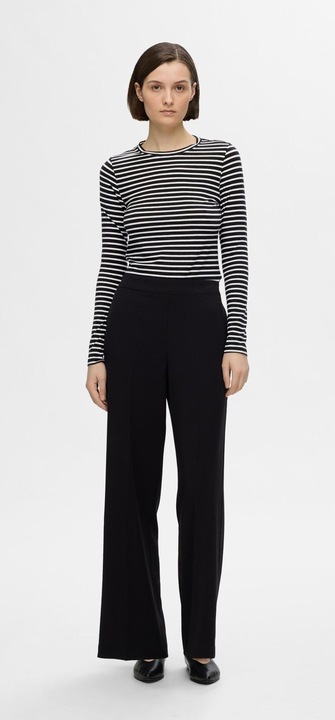 Image du produit Selected Femme Gestreiftes Oberteil mit langen Ärmeln (M)