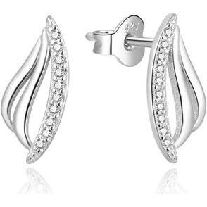 Beneto, Ohrringe, Charming silver earrings with zircons AGUP2304L