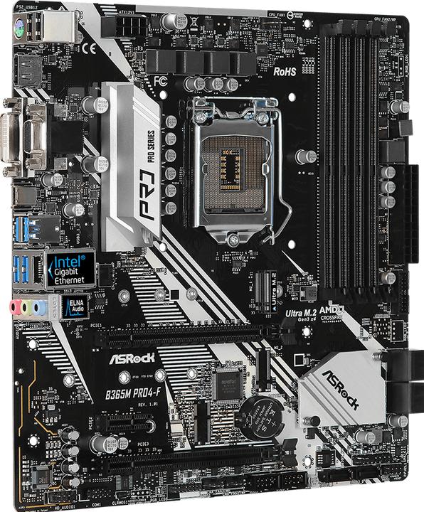 Actual product image AsRock B365M Pro4 (LGA 1151, Intel B365, mATX)
