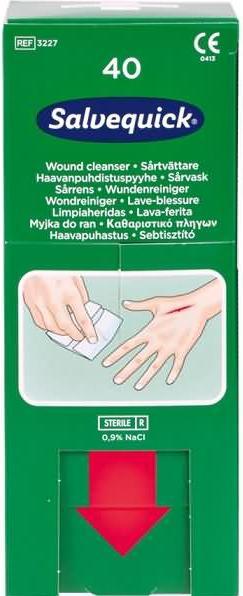 Produktbild Salvequick Wundreiniger sterile physiologische Kochsalzlösung (40 x)