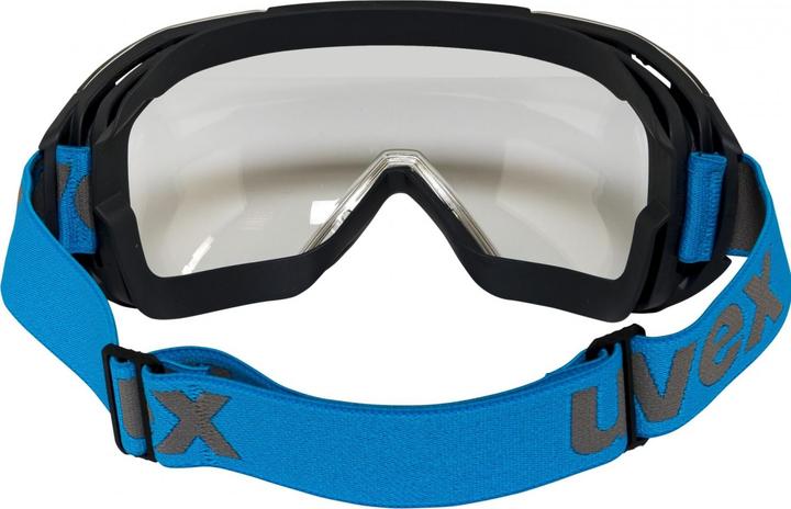 Actual product image Uvex megasonic goggles, clear visor, grey/blue.