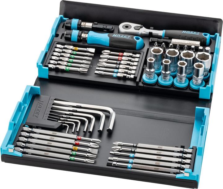 Actual product image HAZET SmartCase Bit Set 2200SC-32 ∙ Hexagon6.3 (1/4 inch), Square6.3 mm (1/4 inch) ∙ Slot P... (Cross Phillips PH M1, Cross Phillips PH M2, Cross Phillips PH M3, Cross Pozidriv PZ M1, Cross Pozidriv PZ M2, Hexagon socket TX M10, Hexagon socket TX M15, Hexagon socket TX M20, Hexagon socket TX M25, Hexagon socket TX M30, Hexagon socket TX M40, Hexagonal (hexagonal) M3, Hexagonal (hexagonal) M4)